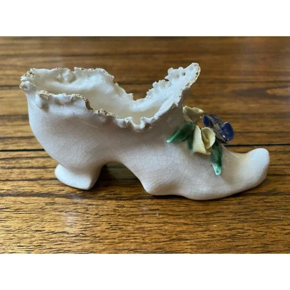 Porcelain Miniature Shoe - Vintage - Picture 5 of 8